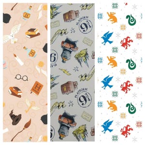 Harry Potter - Swirls of Magic - Cotton Fabric Licensed Craft Fabric Material Quilting, Sewing, Children's