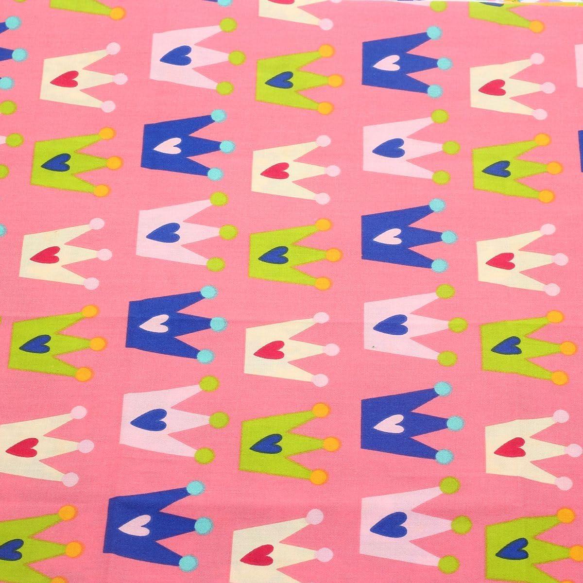 Scampoli Tessuto Cotone 100% - 8 Pezzi 40x50cm Stampa Floreale Rosa Per Patchwork E Cucito - Foto 8