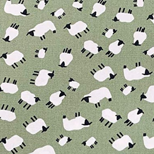 Rose and Hubble 100% Cotton Poplin - Sheep Print, Ideal for crafts, Kid's craft, dressmaking, patchwork