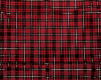 The Craft Cotton Co. Tartan Metallic 100% Cotton 112cm Wide Checkered Tartan for Crafting, Quilting, Sewing, Home Décor