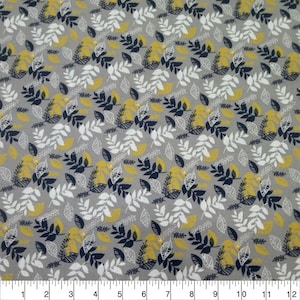 The Craft Cotton Co - Equinox Tossed Leaves Cotton Print Fabric 44&#39;&#39; Wide 100% Cotton Craft Fabric Quilting, Sewing, Dressmaking, Patchwork