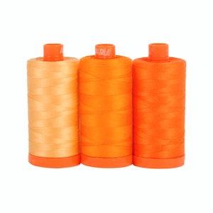 Aurifil Thread 3 Large Spools Cotton 50WT Perfect for Crafting, Quilting, and Embroidery