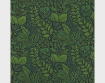 Needlework Leaves Digital Cotton Fabric 150cm Wide 100% Cotton Fabric Ideal for Crafts, Sewing, DIY Projects