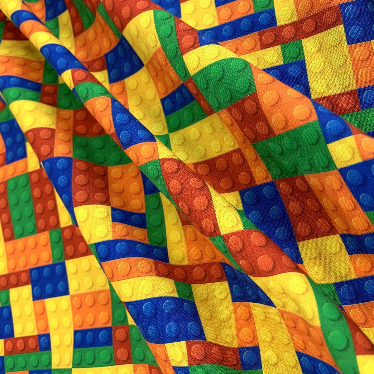 John Louden Cotton Print Lego Playing Blocks Fabric Extra Wide 60 100 Cotton for Crafting Fancy Dresses Children s Fabric JLC0544 Etsy