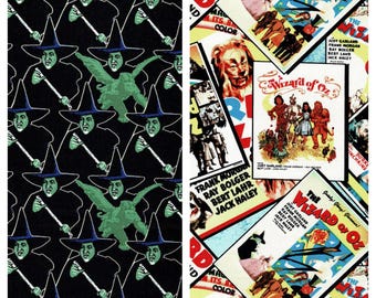 Zauberer von Oz Wicked Witch - Poster Craft Cotton Co. 100% Baumwollstoff 110 cm Breit Ideal für das Basteln von Kindern