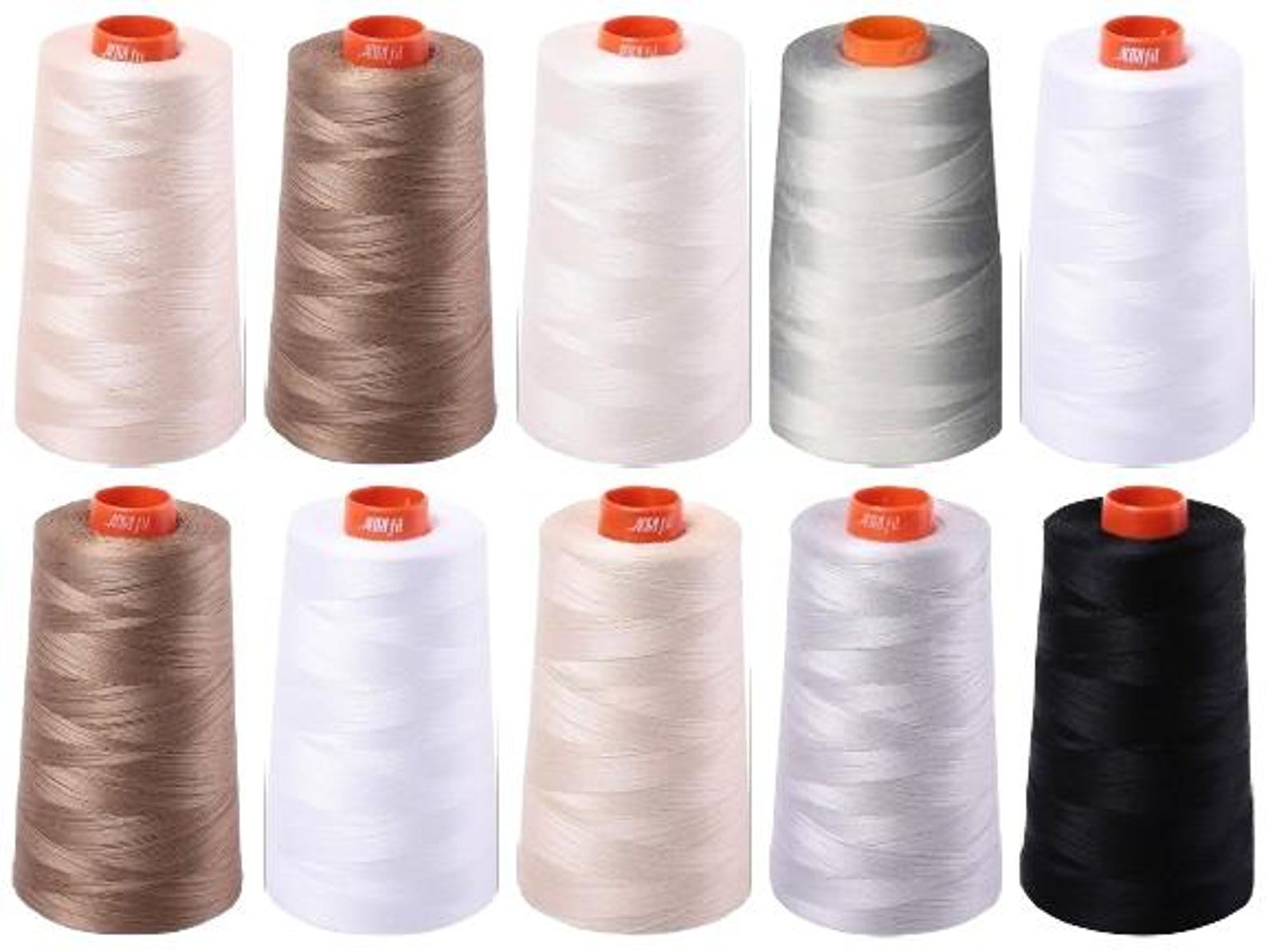 Sandstone Thread Aurifil Mako 50 Wt 100% Cotton Thread, 6,452 Yard Cone Sandstone ...