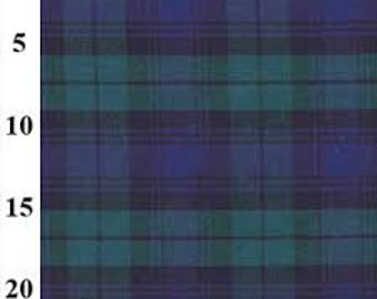 Flat Woven Cotton Tartan 100% Cotton 147cm Wide Checkered Printed Cotton Ideal for Sewing, Quilting, Crafting, Dressmaking, Home Décor