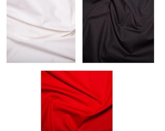 Rose & Hubble 100% Cotton Plain Cotton Poplin Fabric 112cm Wide Digital Cotton for Crafting, Sewing, Patchwork, Dressmaking