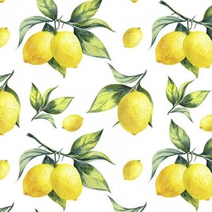 Little Johnny - Lemon Baumwollstoff Bastelstoff Material Gelber Zitronenstoff (100% Baumwolle, ideal zum Basteln, nähen, quilten, schneidern)