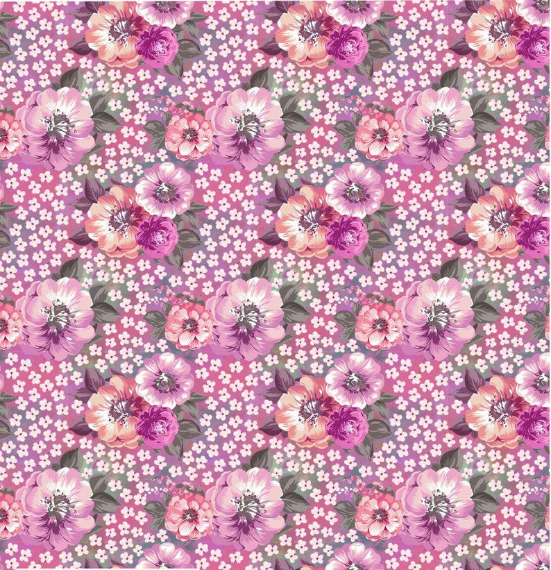 Make + Believe – Bloom Cotton Prints 112cm Wide Digitally Printed ...