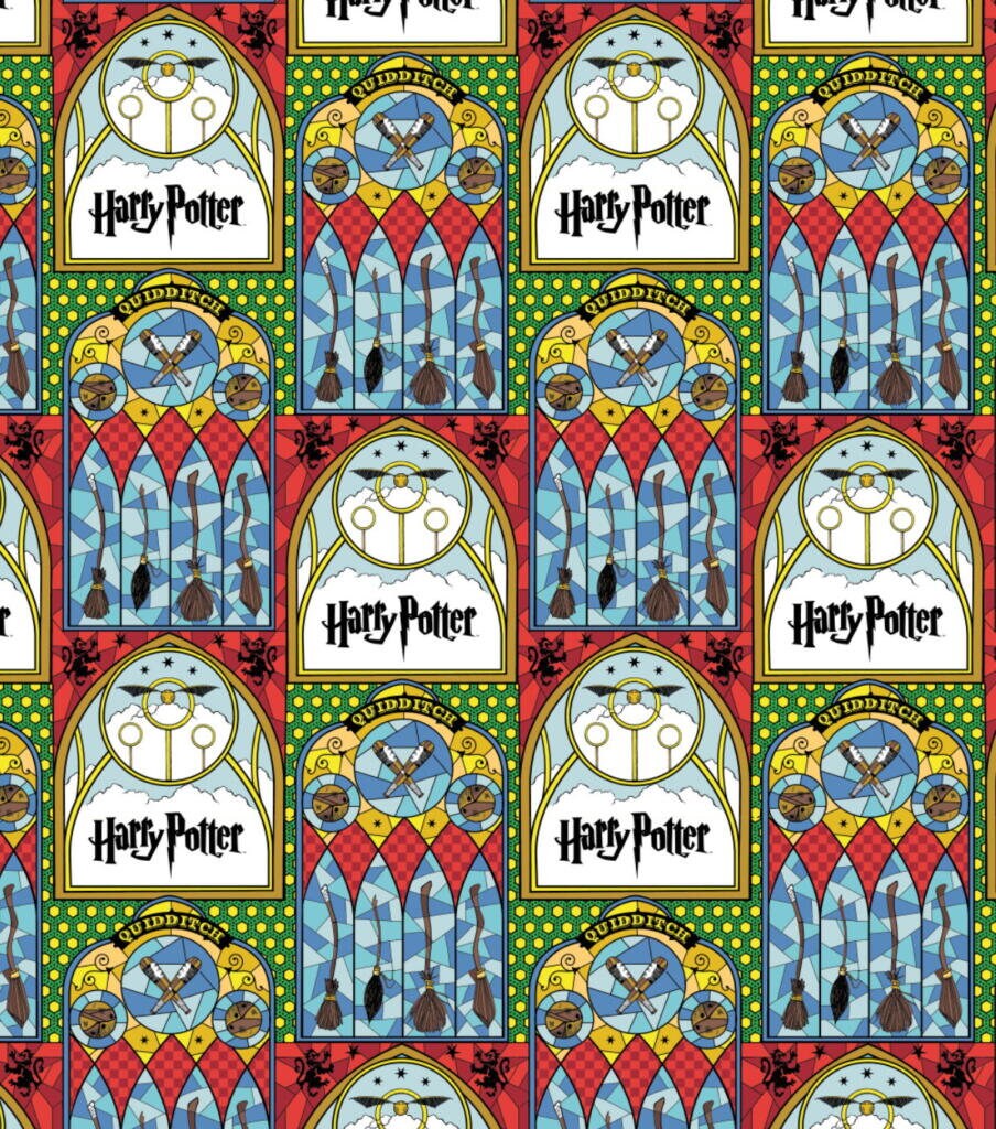 Tissu Harry Potter au mètre/demi-mètre La Gazette du Sorcier/Carte
