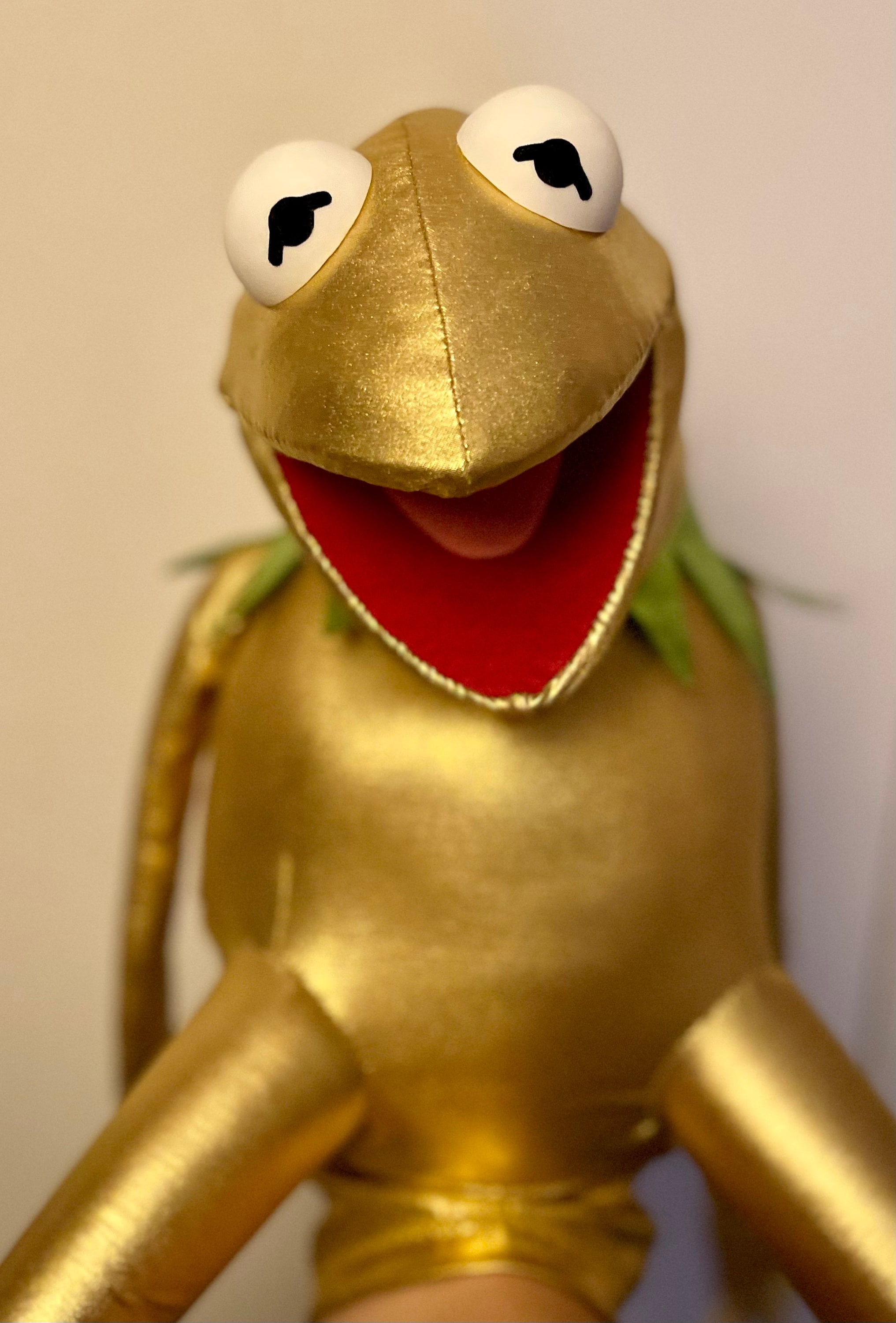 Golden Kermit the Frog Puppet Muppet Replica 1:1 | Etsy
