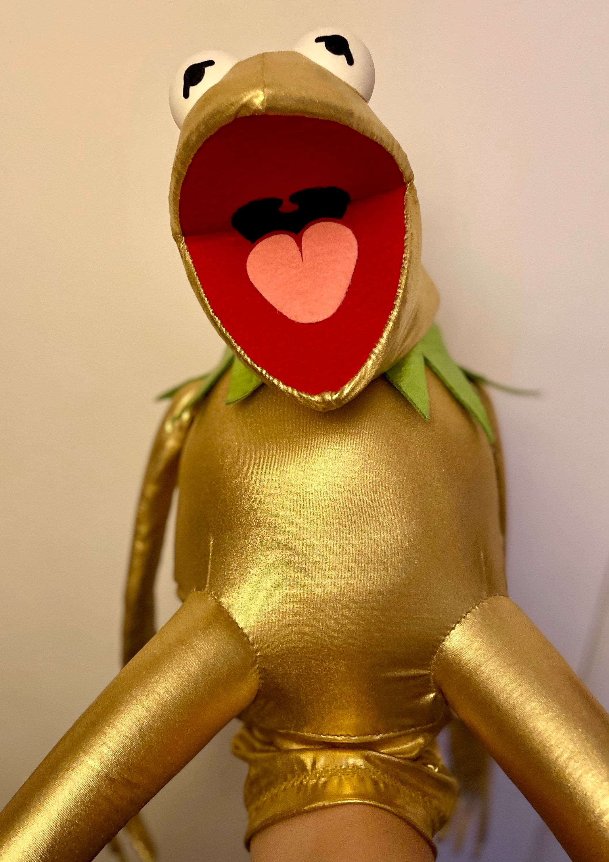 Golden Kermit the Frog Puppet Muppet Replica 11 Etsy
