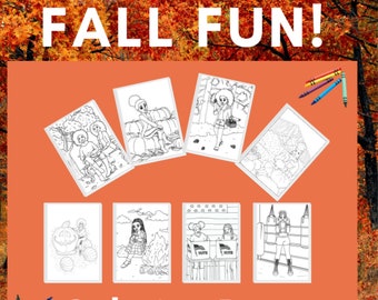 Black Woman Fall Coloring Page,  Black Girl Digital Coloring Page, african american woman coloring page,