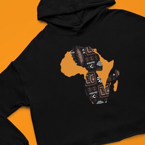 Melanin African Afro Queen Hoodie, Melanin Hoodie, Melanin Queen, Black History Month, Black Girl Magic, Black Lives Matter Crop Hoodie