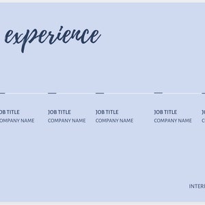 Modern Blue Portfolio Template - Etsy
