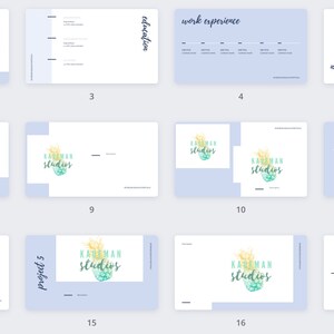 Modern Blue Portfolio Template