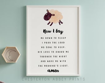 Children's Bedtime Prayer || Print