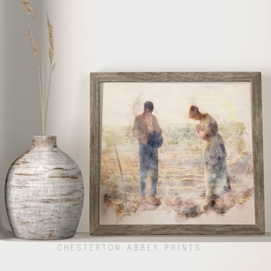 The Angelus || Watercolour Print
