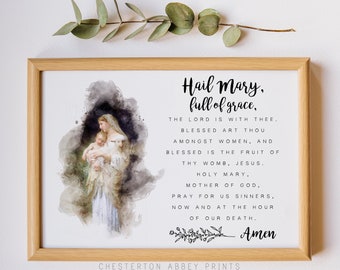 Hail Mary Prayer || Print