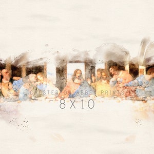 The Last Supper Watercolour Print - Etsy