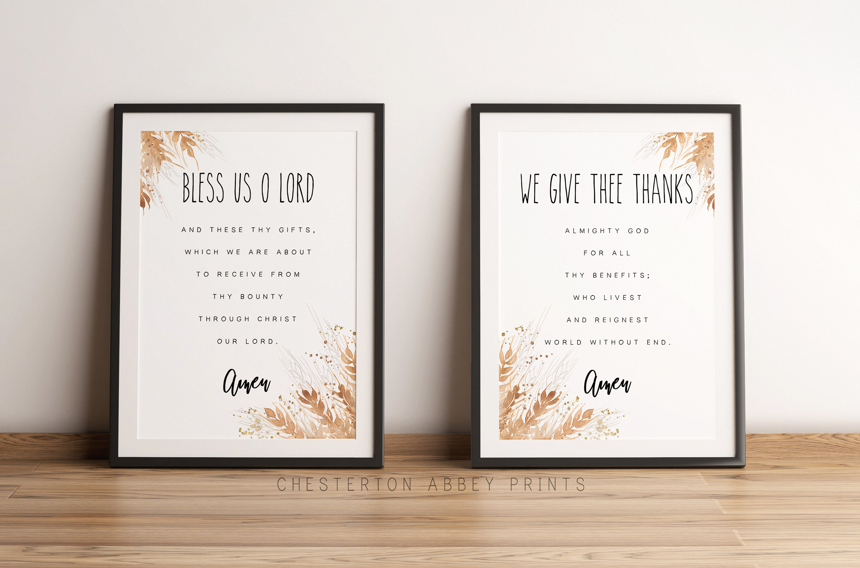 Before and After Meal Prayers Print Set - Etsy