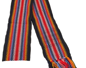 Métis Sash Dark Times Medium Polyester Ceinture Fléchée Temps Noir Moyenne