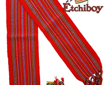 Métis Sash Québec Medium Alpaca Ceinture Fléchée Moyenne Alpaga