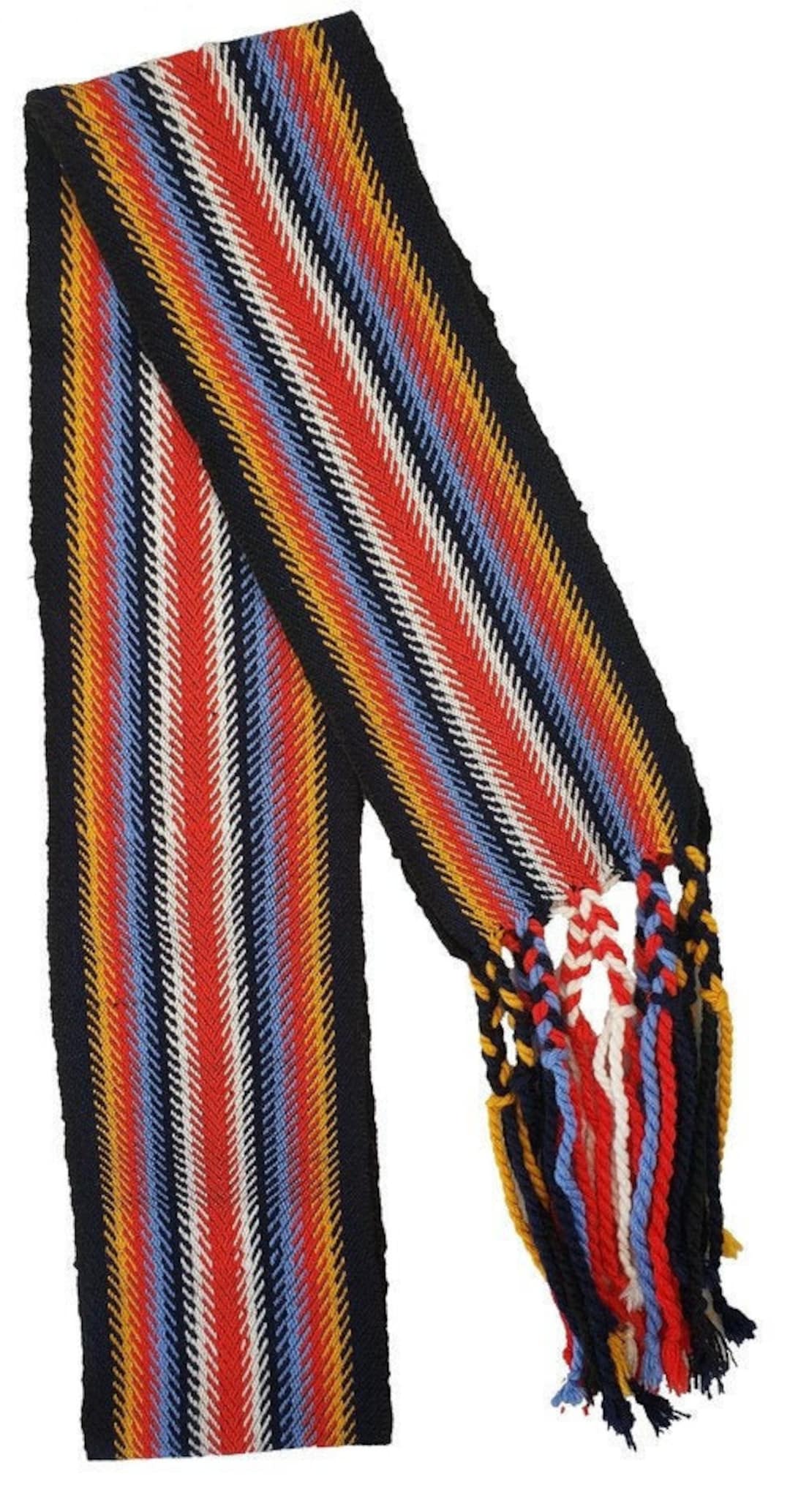 Métis Sash Dark Times Medium Alpaca Ceinture Fléchée Temps Noir Moyenne