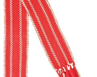 Métis Sash Red Métis Flag Small Alpaca Ceinture Fléchée Drapeau Métis Rouge Petite Alpaga