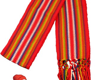 Métis Sash Louis Riel / Coventry Medium Alpaca Ceinture Fléchée Moyenne Alpaga