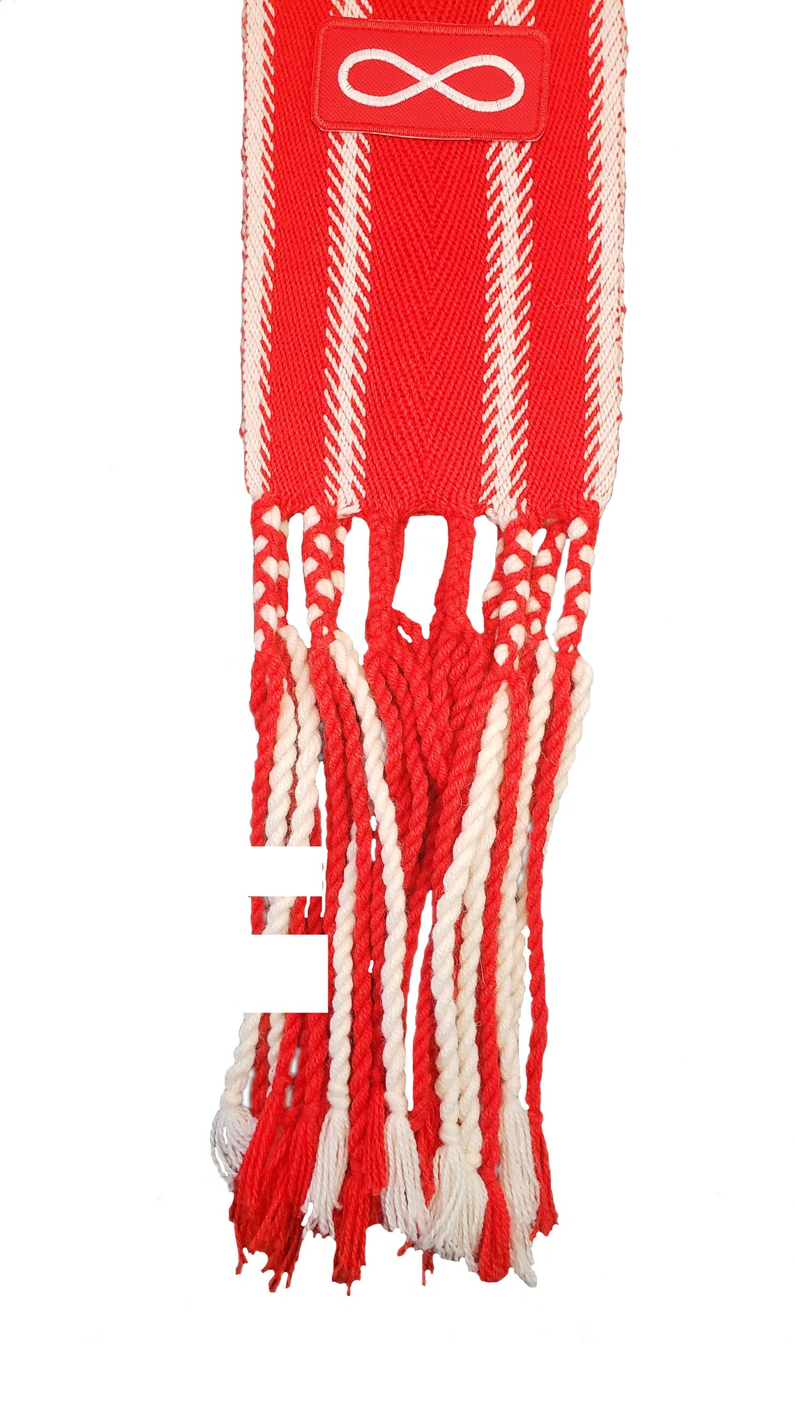 Red Métis Flag Alpaca Medium Sash Etsy