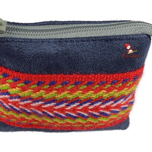 Porte-monnaie Louis Riel / Coventry Dolphin Blue Leather Portemonnaie Bleu Dauphin Cuir