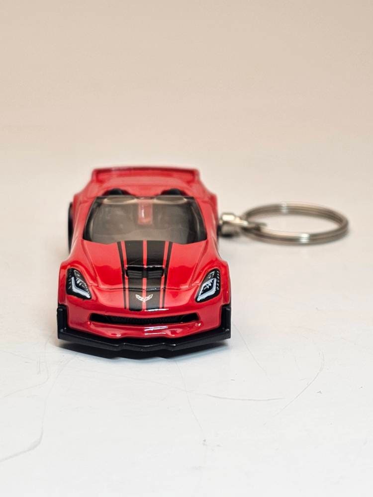 Corvette C7 Z06 Convertible Keychain for Father Husband Etsy