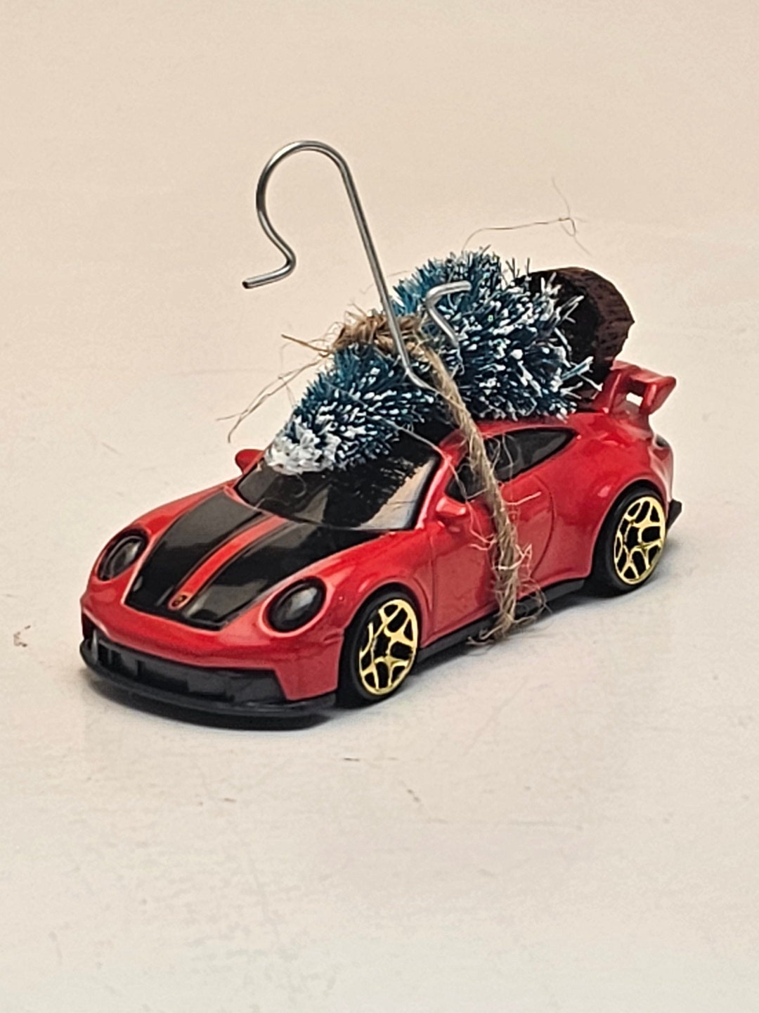 Rare Porsche 911 GT3 Carrying Christmas Tree Car Ornament Gift Husband