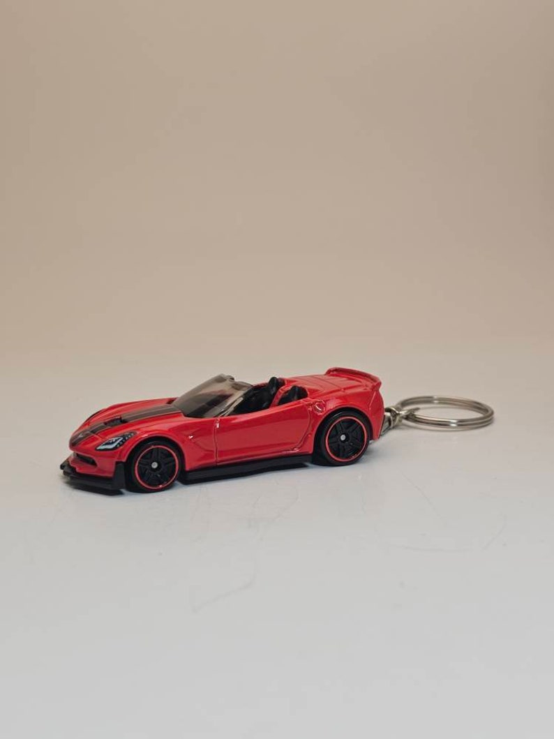 Corvette C7 Z06 Convertible Keychain for Father Husband Etsy