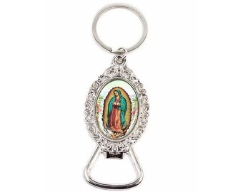Virgen de Guadalupe Pendant keychain catholic,religious,virgen maria,choose color