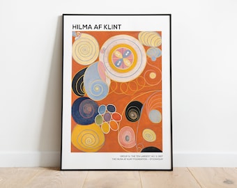 Hilma af Klint Print, Group IV The Ten Largest No. 3 Youth, Hilma af Klint Poster, Abstract Art, Spiritual Art, Abstract Prints
