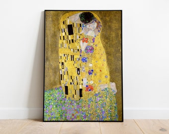 Il Bacio di Gustav Klimt, Stampa, Dipinto di Gustav Klimt, Belle Arti, Arte di Klimt, Il Bacio di Klimt, Dipinto famoso, Belle Arti, Art Nouveau