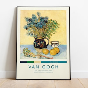 Van Gogh Stillleben Ausstellungsplakat — Van Gogh Druck — Vincent Van Gogh Blumendruck — Größte Sammlung — Moderne Wandkunst