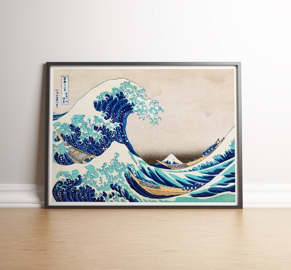 The Great Wave Poster - Kanagawa Wave Wall Art of Hokusai, Japanese Poster,  Canvas Prints & Wall Art Wave, Japanese Poster for Home Decor & Office  Decor, Seascape Artwork & Great Art