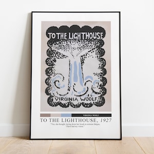 To The Lighthouse Virginia Woolf Poster, Book Cover Print, Literary Poster, Book Cover Print, Book Lover Gift, Literary Gift, Female Authors