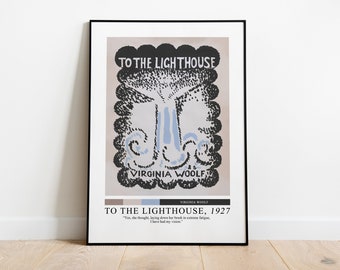 To The Lighthouse Virginia Woolf Poster, Book Cover Print, Literary Poster, Book Cover Print, Book Lover Gift, Literary Gift, Female Authors