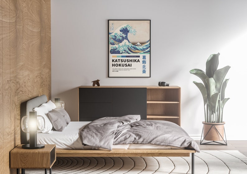 The Great Wave Off Kanagawa Poster, Japan Print, Katsushika Hokusai Print, Japanese Wave, The Great Wave Modern Print, Exhibition Poster image 2
