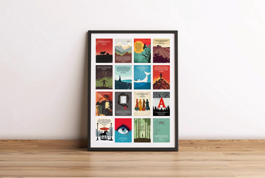 Book Quotes Poster, Classroom Decor, Library Decor, Book Lover Gift ...