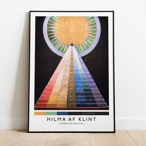 Hilma af Klint Poster, Altarpiece, Hilma af Klint Exhibition Print, Abstract Art, Abstract Prints, Spiritual Design, Modern Wall Art