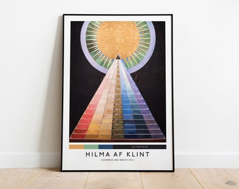 Hilma af Klint Poster, Altarpiece, Hilma af Klint Exhibition Print, Abstract Art, Abstract Prints, Spiritual Design, Modern Wall Art