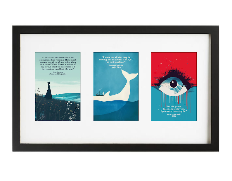 Classic Book Quotes, Book Posters Set of 16 DIGITAL Downloads, English Classroom Decor, Library Decor, Book Prints, High School, Book Lovers image 5