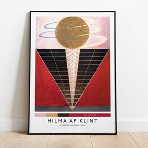 Hilma af Klint Print Altarpiece No. 2, Hilma af Klint Exhibition Print, Abstract Art Poster, Abstract Prints, Modern Wall Art