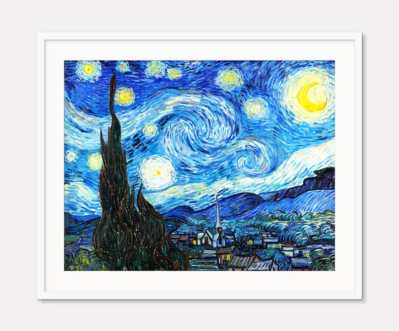 星月夜のプリント、ゴッホの星月夜のポスター、フィンセント・ファン